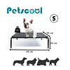 Cama Elevada Mascotas PetsCool Talla S 68x55 cm Soporta Perro Gato 15kg