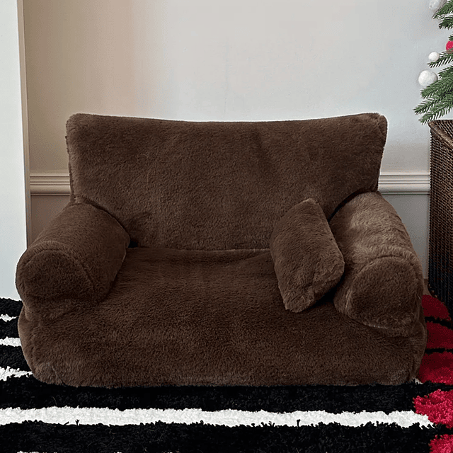 Cama Sofá Antiestrés Perro Gato M Cafe Lavable PetsCool