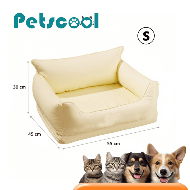 Sofa Impermeable para Mascotas Beige