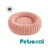 Cama Nido Donut Mascotas M PetsCool Rosa 60 cm Antiansiedad Perro Gato
