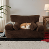 Cama Sofá Antiestrés Perro Gato M Cafe Lavable PetsCool