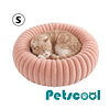 Cama Nido Donut Mascotas S PetsCool Rosa 50 cm Antiansiedad Perro Gato