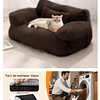 Cama Sofá Antiestrés Perro Gato M Cafe Lavable PetsCool