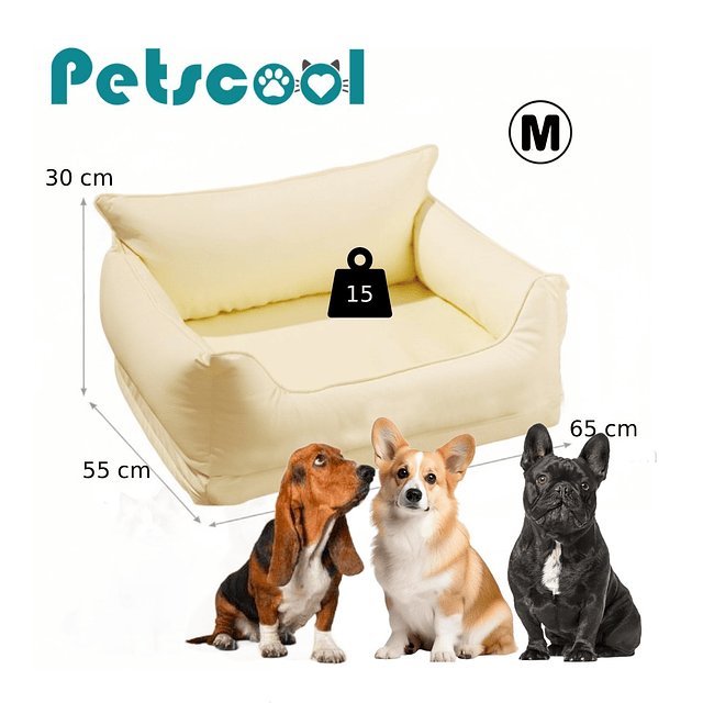 Sofa Impermeable para Mascotas Beige
