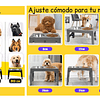 Comedero Elevado Ajustable PetsCool 5 Alturas Plato Anti-voracidad