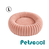 Cama Nido Donut Mascotas L PetsCool Rosa 70 cm Antiansiedad Multimascota