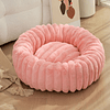 Cama Nido Donut Mascotas S PetsCool Rosa 50 cm Antiansiedad Perro Gato