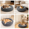 Cama Nido Donut Mascotas S PetsCool Gris 50 cm Antiansiedad Perro Gato