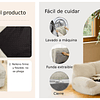 Cama Sofá Relajante Mascotas PetsCool M Beige Lavable y Ortopédica