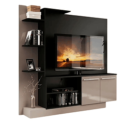 Rack Tv Verona Negro/Fume 