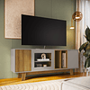 Rack de TV 65” Be Design Gris Miel Estilo Nórdico Robusto