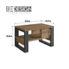 Mesa de Centro Moderna Industrial Be Design – Madera Grafito  