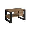 Mesa de Centro Moderna Industrial Be Design – Madera Negro  