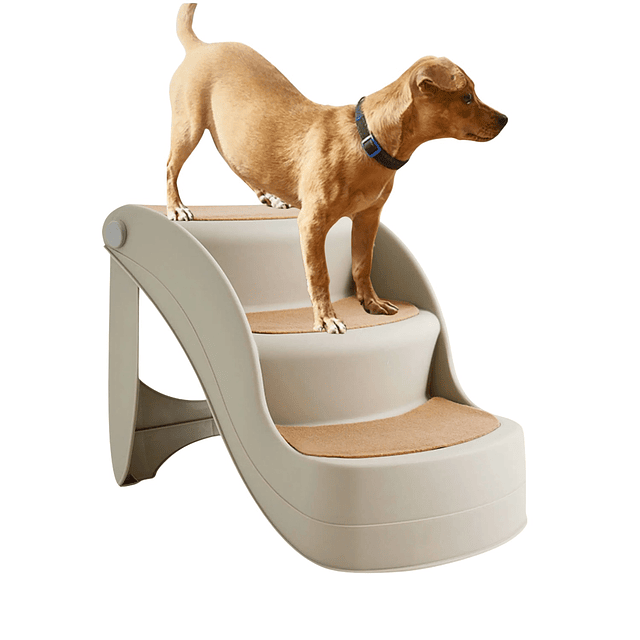 Escalera Plegable Para Mascota Café