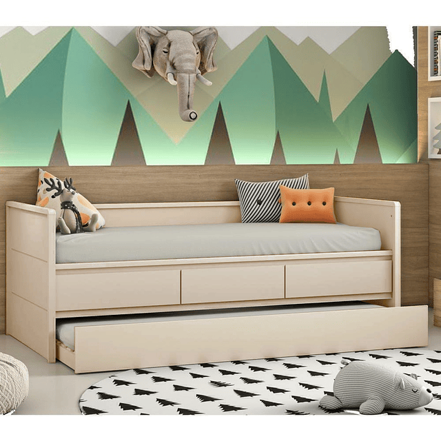 Cama Nido 3 Cajones Lais Perla