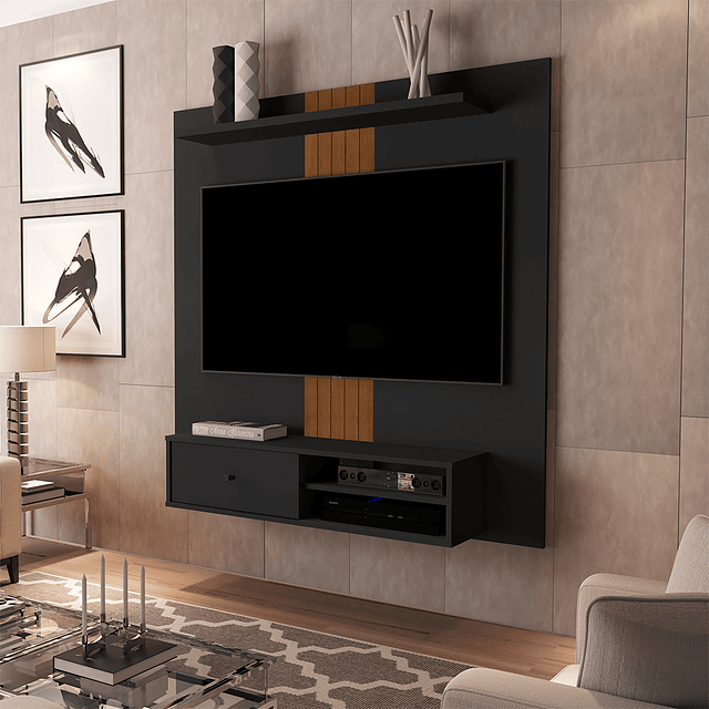 Bombita - Rack Pared Negro Be Caramelo