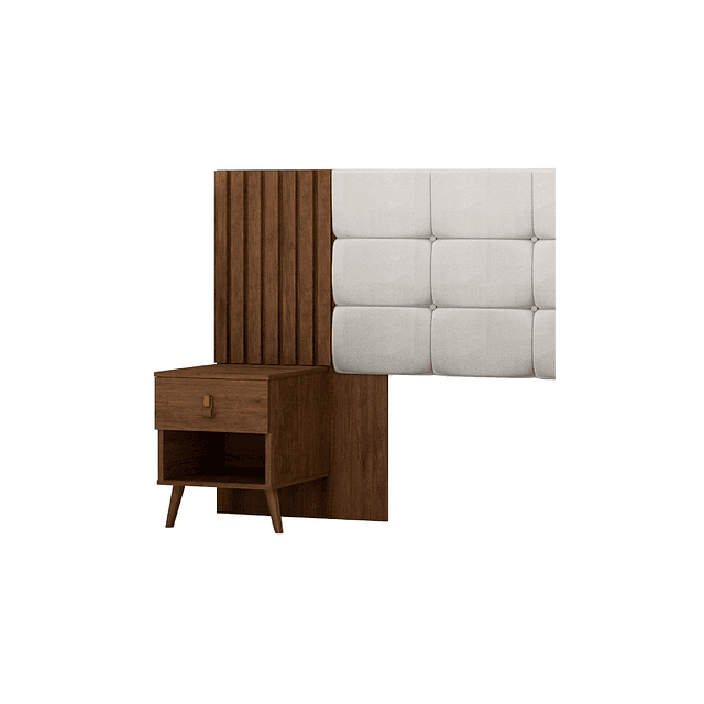 Bombita - Respaldo Box Lady Capitone Blanco Caramelo