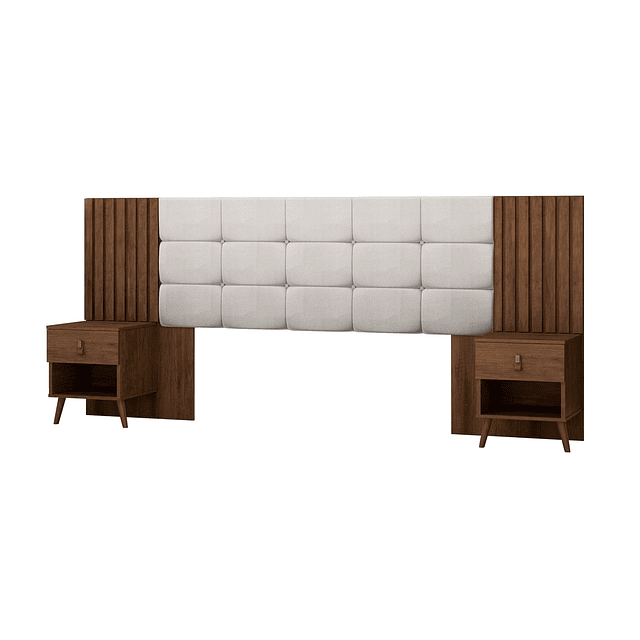 Bombita - Respaldo Box Lady Capitone Blanco Caramelo