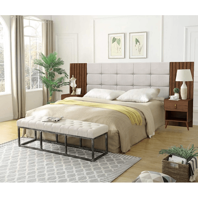 Bombita - Respaldo Box Lady Capitone Blanco Caramelo