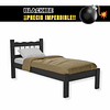 Bombita - Cama Individual Negro Be