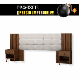 Bombita - Respaldo Box Lady Capitone Blanco Caramelo