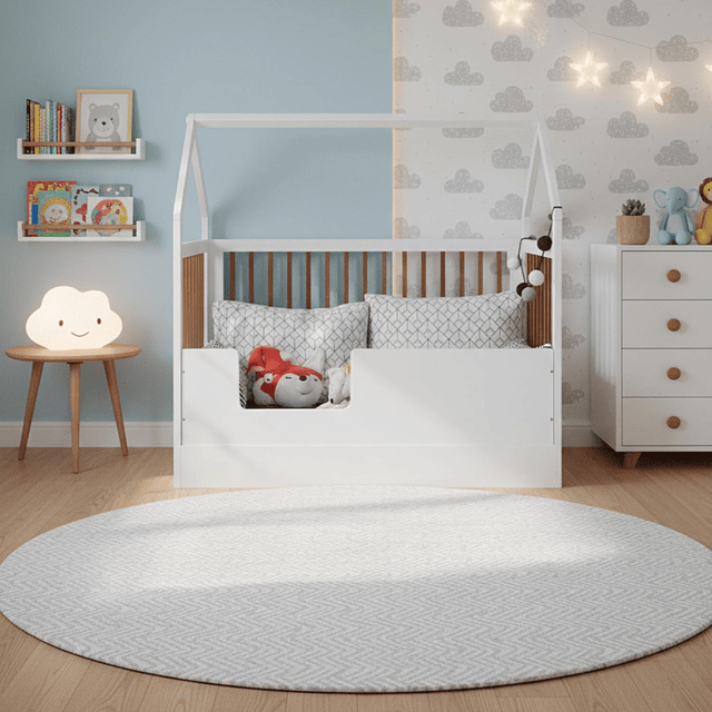 Bombita - Cuna Sognare Montessori Blanca/Miel