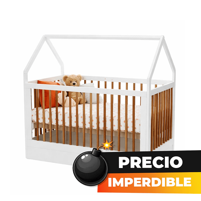 Bombita - Cuna Sognare Montessori Blanca/Miel