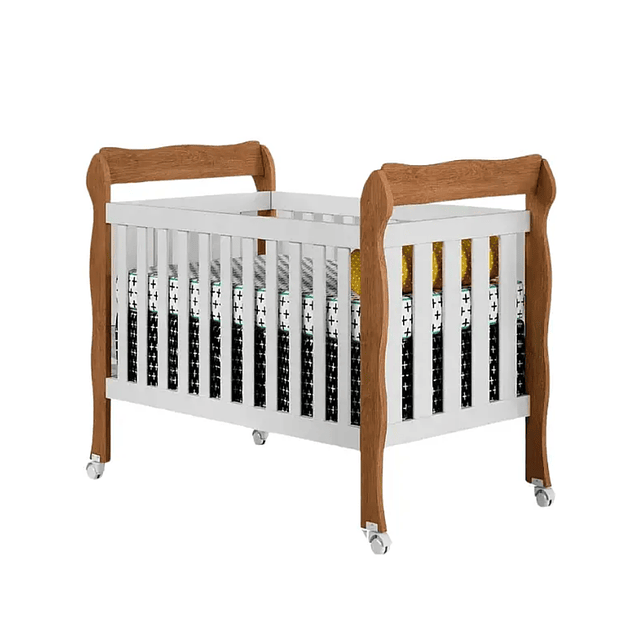 Cuna Blanco/Cafe 3 Funciones Lila - COPIA