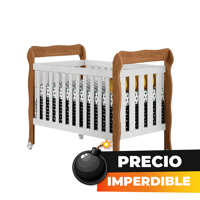 Cuna Blanco/Cafe 3 Funciones Lila - COPIA