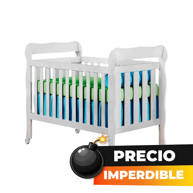 Cuna Blanca 3 Funciones Lila - COPIA