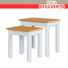 Set 2 Mesas Ludlow Blanco Miel