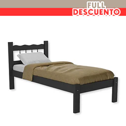 Full Descuento- Cama Individual Negro Be
