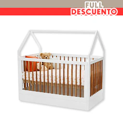 Full Descuento - Cuna Sognare Montessori Blanca/Miel