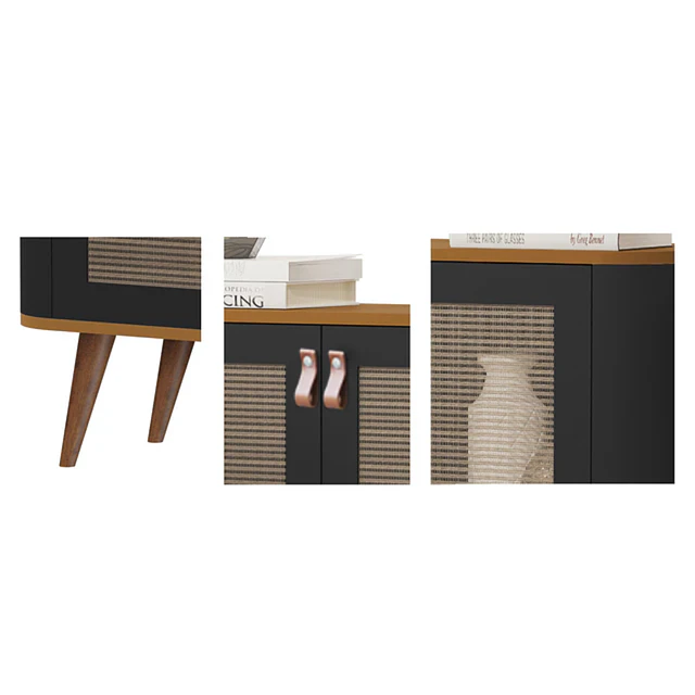 Buffet Neon Negro Caramelo