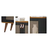 Buffet Neon Negro Caramelo