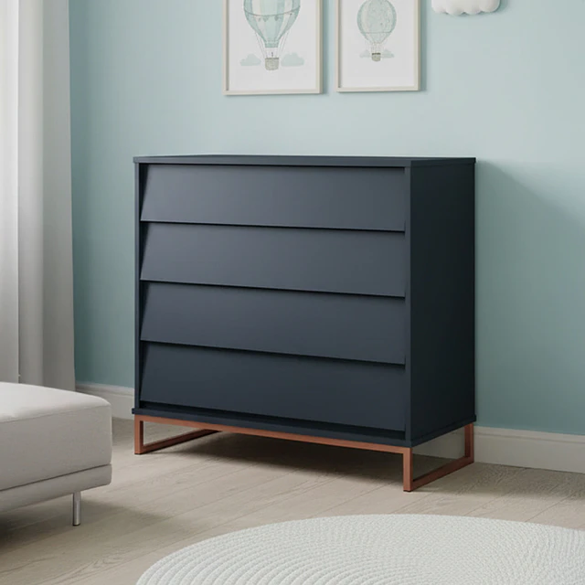 Cómoda Noah Design Grafito Base Cobre