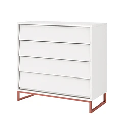 Cómoda Noah Design Blanco Base Cobre