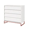 Cómoda Noah Design Blanco Base Cobre