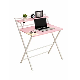 Escritorio Plegable Home Office Rosado