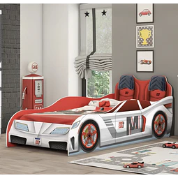 Cama Infantil Fast Car Blanca- Preventa 22 de Septiembre
