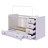 Cuna Con Comoda Y Cajonera Blanco Top Baby