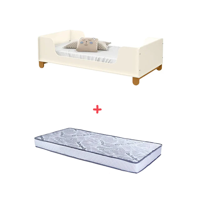 Mini Cama Zupi Beige + Colchon Cama Baby Box 150x70