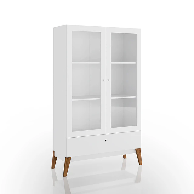 Vitrina 2 Puertas Amber Blanco