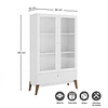 Vitrina 2 Puertas Amber Blanco