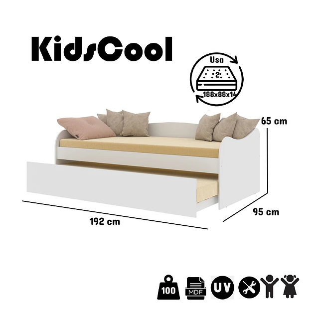 Cama Nido Ariel Blanco