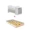 Cuna con Mudador Bambini Gris+Colchon Cuna Baby Box 130x60