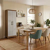 Alacena Armario Multiuso 2 Puertas con Llave Canela Arena 187x60.9x37.3 cm MDP Be Design