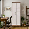 Alacena Armario Multiuso 2 Puertas con Llave Canela Arena 187x60.9x37.3 cm MDP Be Design