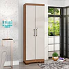 Alacena Armario Multiuso 2 Puertas con Llave Canela Arena 187x60.9x37.3 cm MDP Be Design