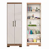 Alacena Armario Multiuso 2 Puertas con Llave Canela Arena 187x60.9x37.3 cm MDP Be Design